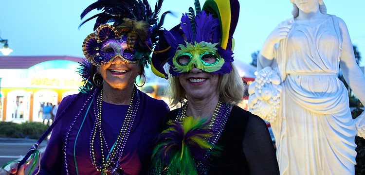 Ethna and Helen Lynch led the strut around St. Armands Circle.