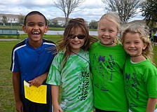 Nathan Abate, 8, Bridget Coppens, 8, Haley McKitterick, 7, and Ella East, 7.