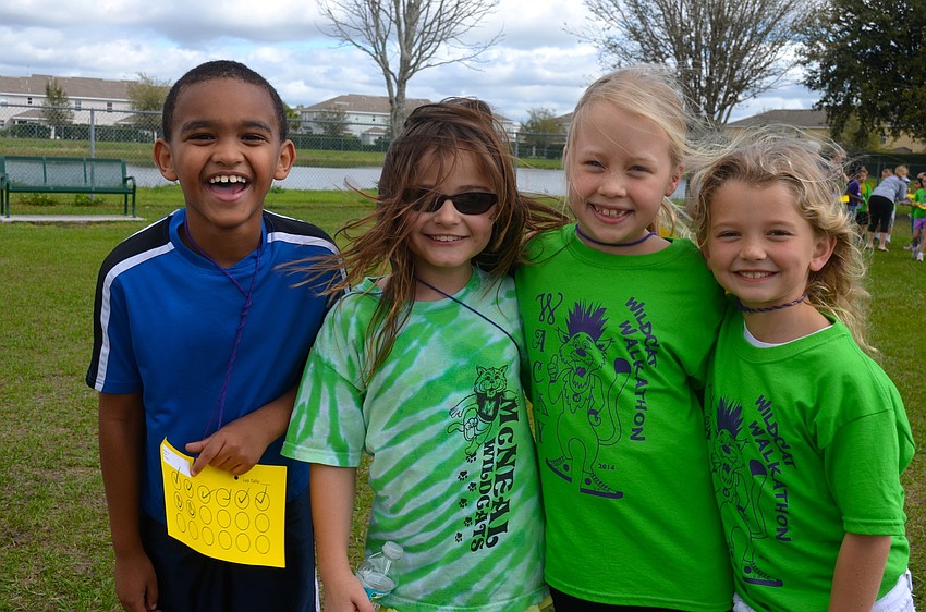 Nathan Abate, 8, Bridget Coppens, 8, Haley McKitterick, 7, and Ella East, 7.