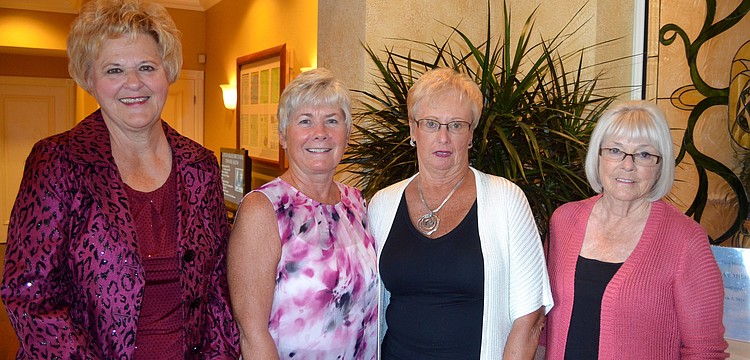The models, before they played dress up â€” Shirley Krieger, Mary MacCuag, Raye Winthrop and Core Visscher.