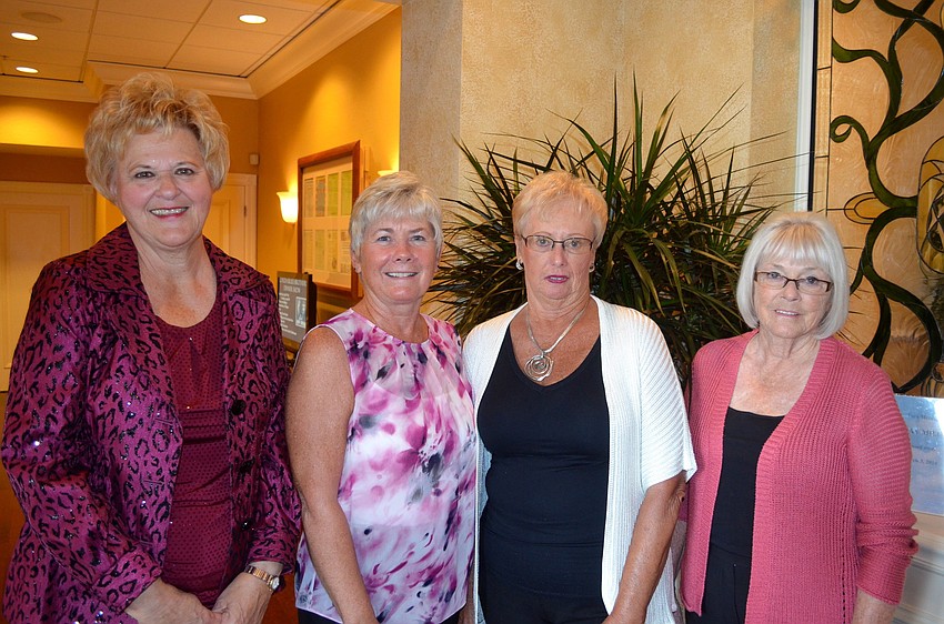 The models, before they played dress up â€” Shirley Krieger, Mary MacCuag, Raye Winthrop and Core Visscher.