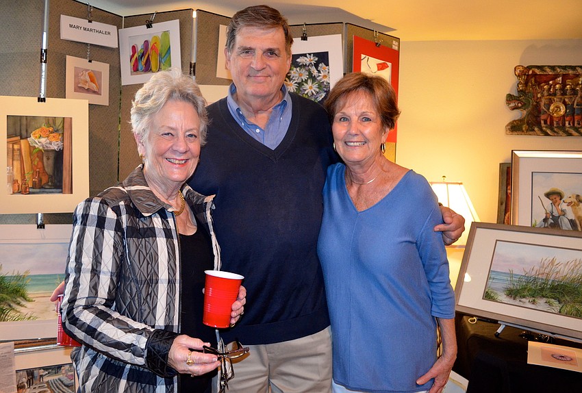 Sherry and Peter Tracy with Mary Marthaler