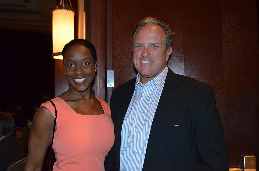 Dedra and President of the Sertoma Club Jay Castle