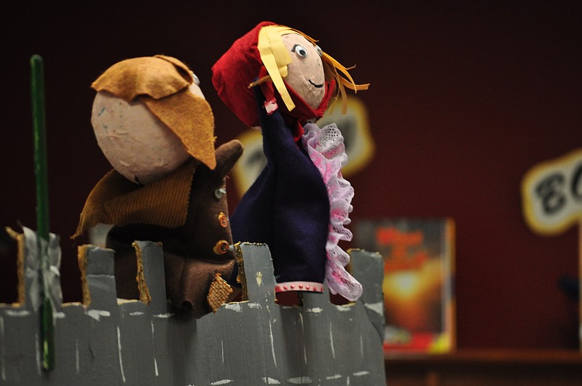 Puppets Boris and Bobolika were created by students Will McBride and Alicia Hebert. Boris and Bobolika are a Russian couple who long for a child.
