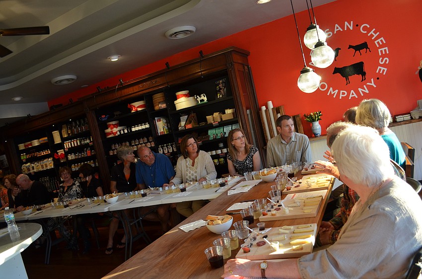 Students at America's Best Cheese tasting and class