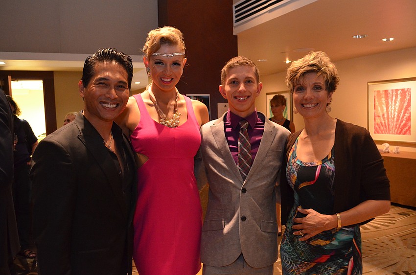 Armando Aseneta, Savannah Scott and Cameron and Jeanne Hammel