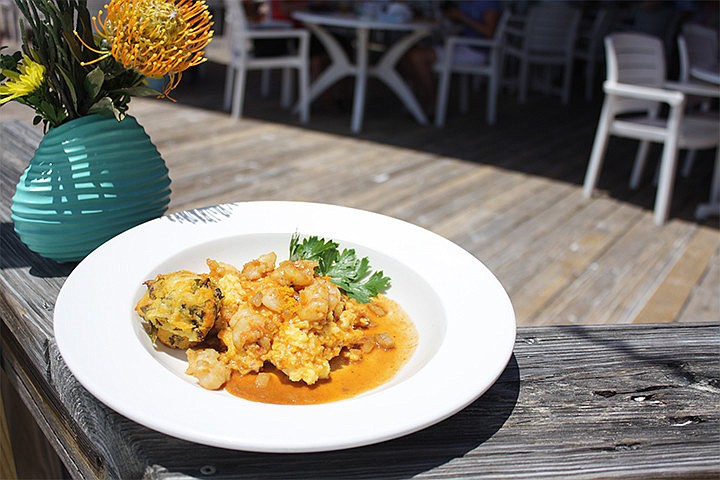 The Sandbar is located right on the beach on Anna Maria Island and offers a wide variety of fresh caught seafood dishes.