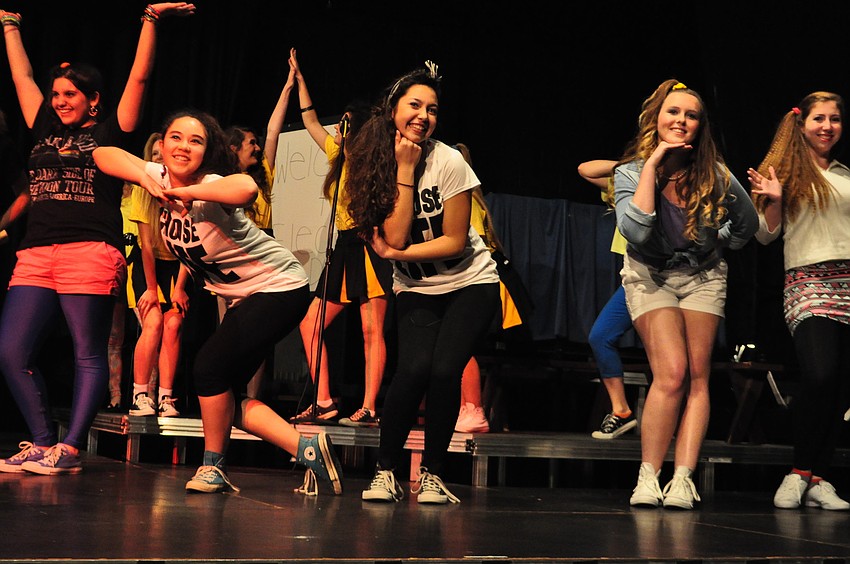 Madeline Naylor, Bianca Guidotti and Sarah Karp dance to 