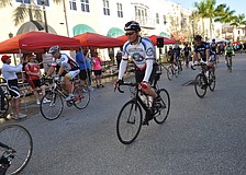 The Lakewood Ranch-based group, the Village Idiots, starts the 62-mile ride.