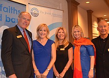 All Faiths President of the Board John Nicholas, GCCF CEO/President Terri Hansen, All Faiths Food Bank CEO Sandra Frank, GCCF Senior Vice President of Philanthropy Veronica Brady and Board Member Keith Monda