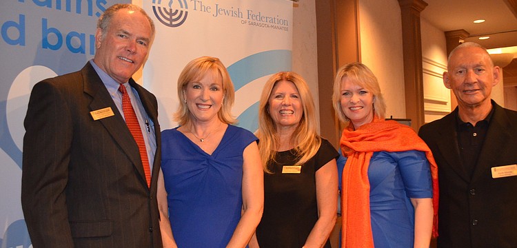All Faiths President of the Board John Nicholas, GCCF CEO/President Terri Hansen, All Faiths Food Bank CEO Sandra Frank, GCCF Senior Vice President of Philanthropy Veronica Brady and Board Member Keith Monda