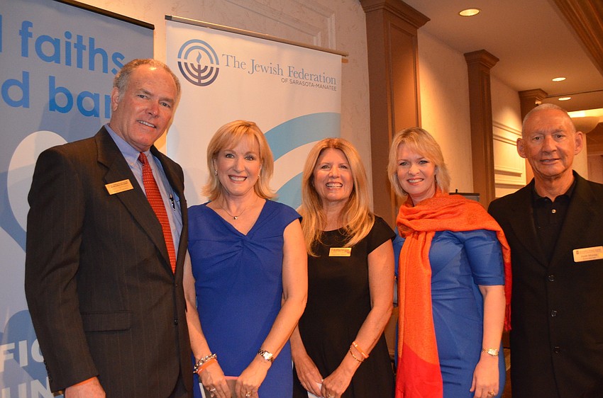 All Faiths President of the Board John Nicholas, GCCF CEO/President Terri Hansen, All Faiths Food Bank CEO Sandra Frank, GCCF Senior Vice President of Philanthropy Veronica Brady and Board Member Keith Monda