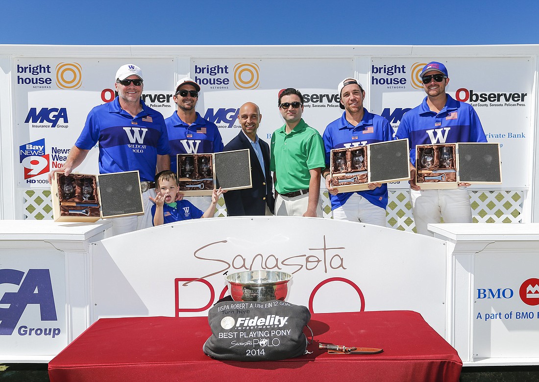 Courtesy photo The Wildcat team defeated Tito's in overtime, during the Robert A. Uihlein Memorial Tournament March 30, at the Sarasota Polo Club.