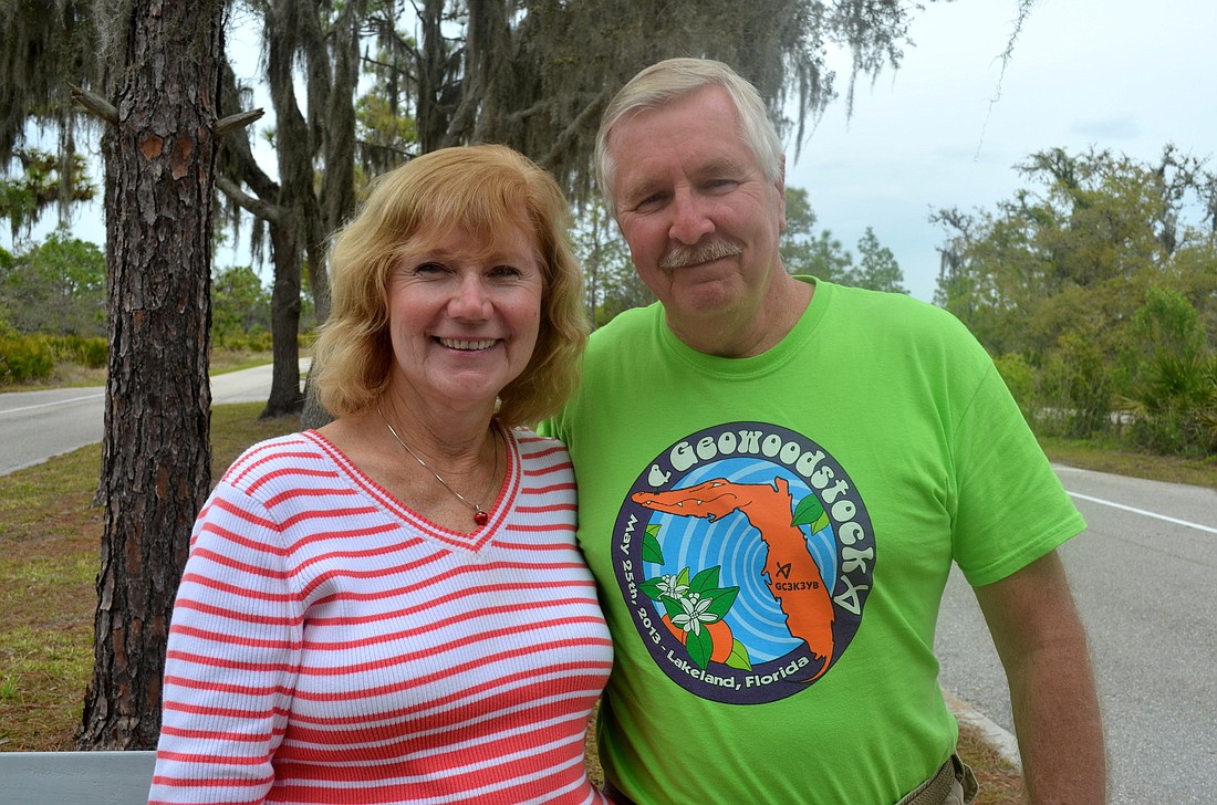 Photos by Amanda Sebastiano Carol and Rick Ohlendorf have found 3,741 caches since they started geocaching in 2010.