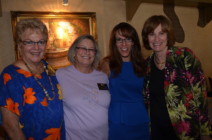 Carmen Ramsay, Linda Prenosil, Beth Vandroff and club President Carolyn Kofler.
