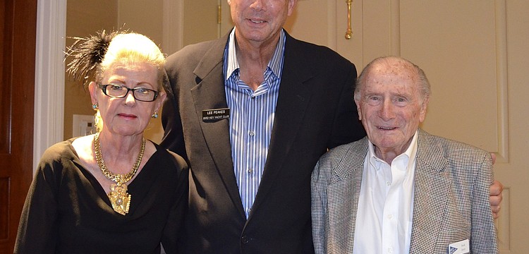 Sally Jaret, Commodore Lee Peakes and Jack Jaret