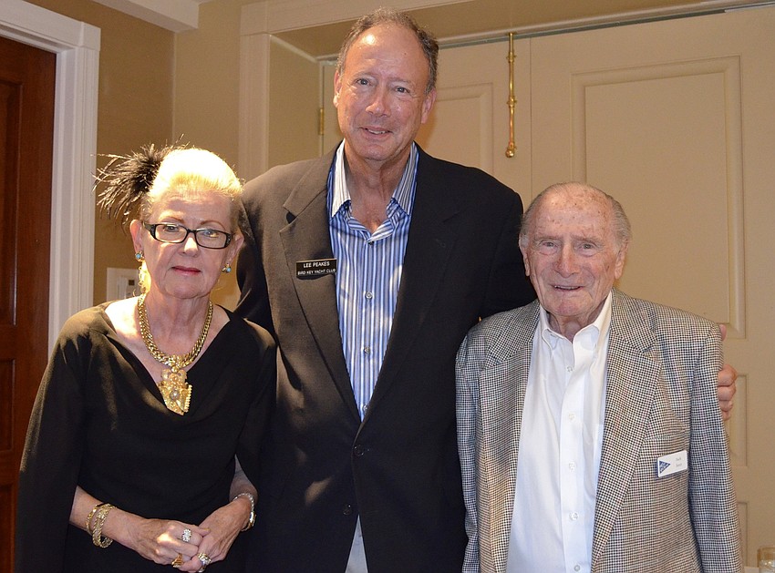 Sally Jaret, Commodore Lee Peakes and Jack Jaret