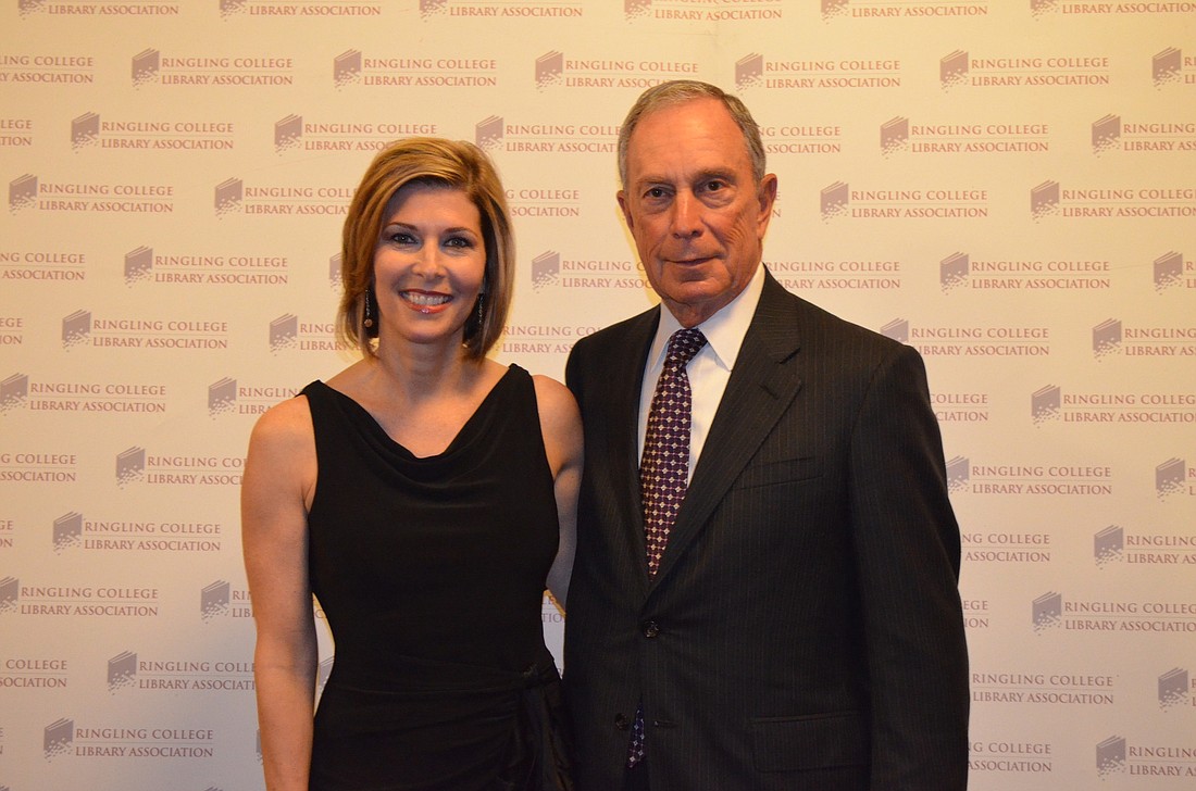 Moderator Sharyl Attkisson and speaker Michael Bloomberg (Photos by Harriet Sokmensuer)