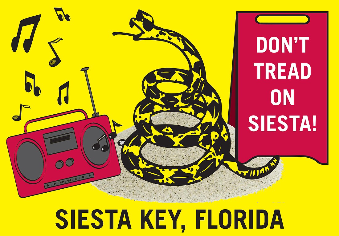 The new Siesta Key territory's adopted flag represents its independent spirit.
