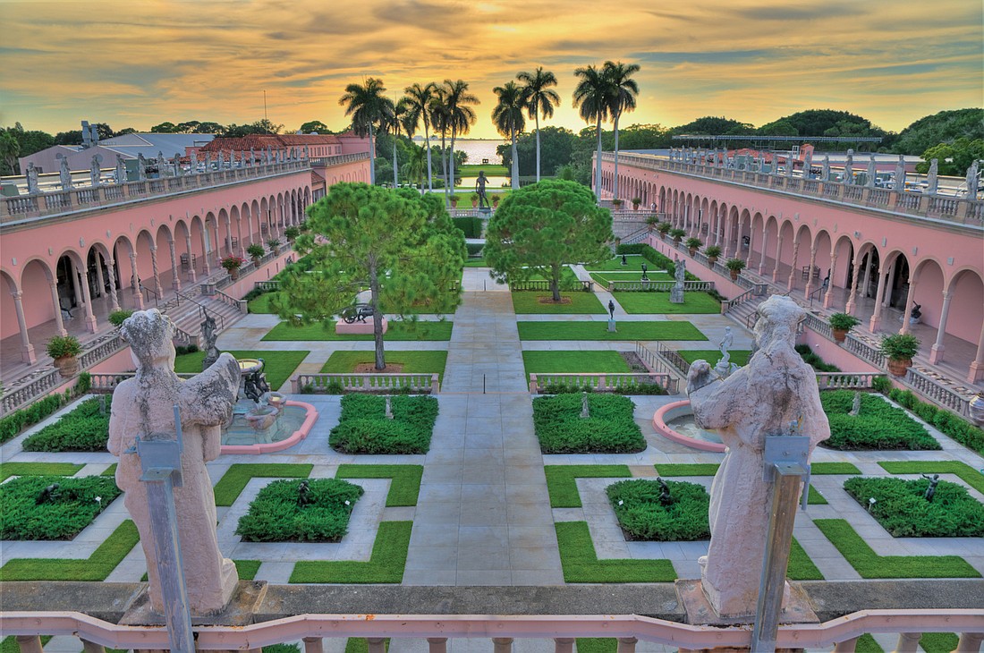 The museum courtyard (Courtesy The Ringling)