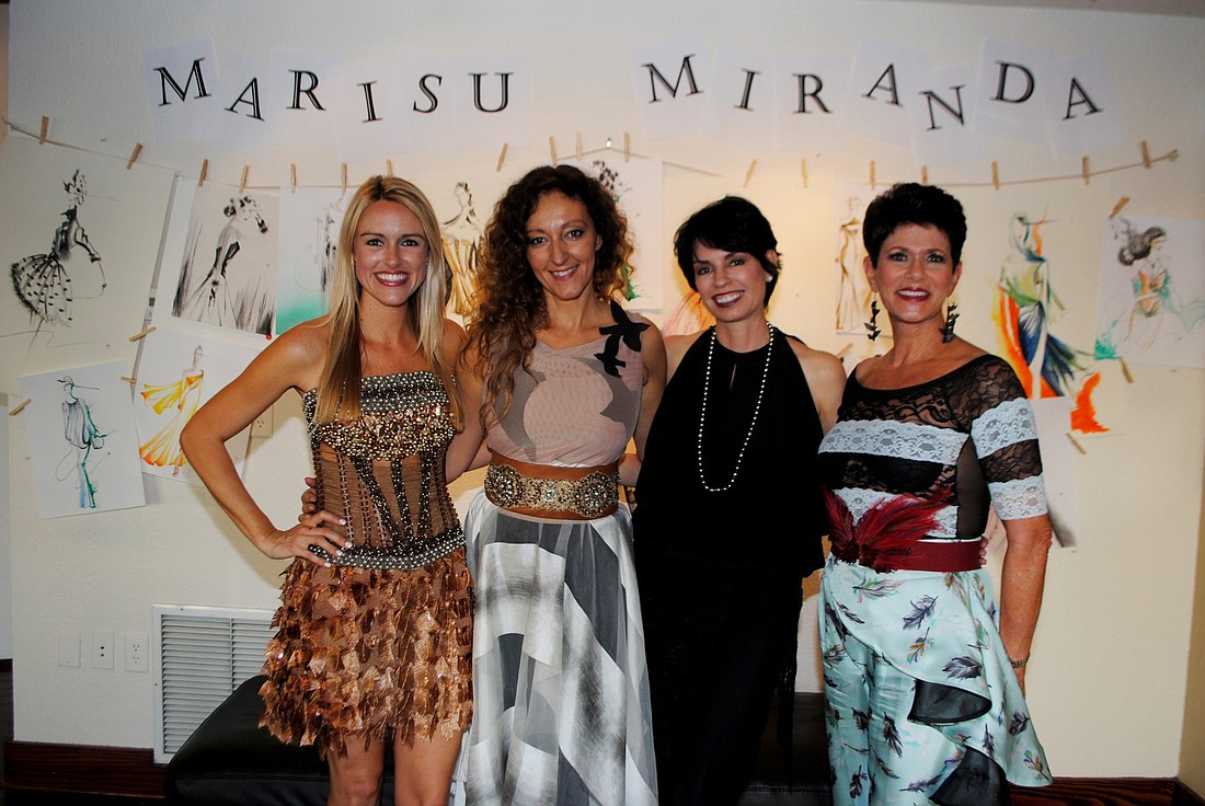 Co-Host Montana Taplinger, featured artist and designer Marisu Miranda, Co-Host Nikki Sedacca and Co-Host Wendy Feinstein