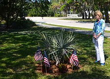 Alycia Craft hopes the palm will â€œgrow tall and strong,â€ like her husband, Bob.