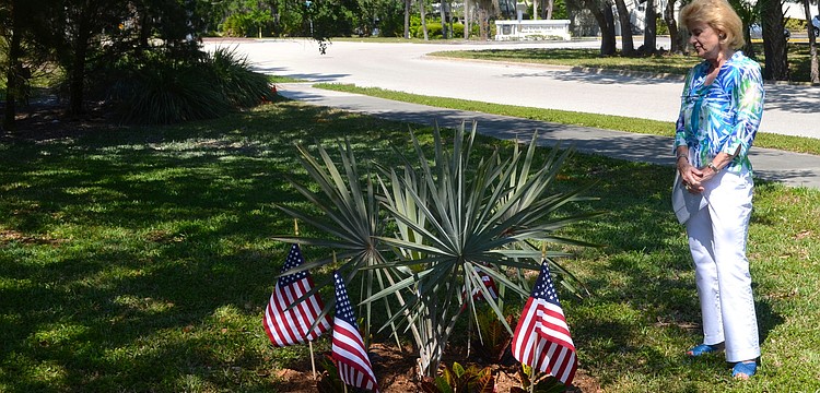 Alycia Craft hopes the palm will â€œgrow tall and strong,â€ like her husband, Bob.