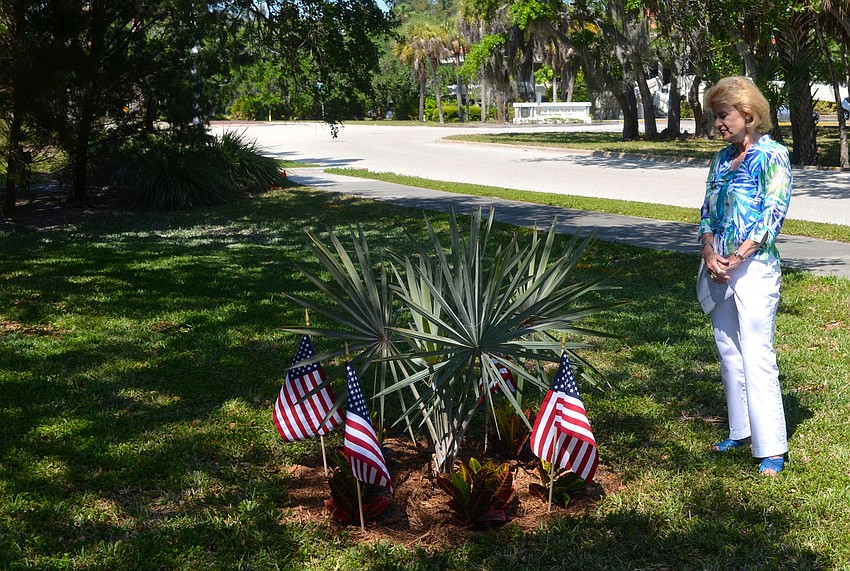Alycia Craft hopes the palm will â€œgrow tall and strong,â€ like her husband, Bob.