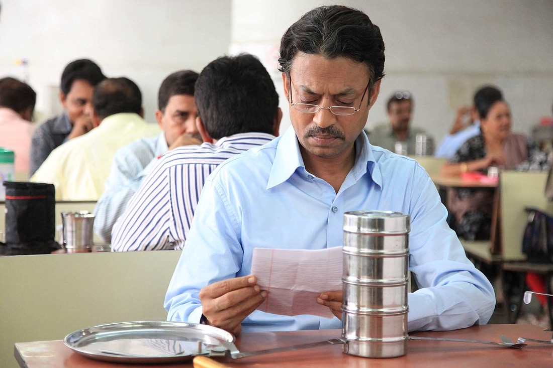 Saajan, played by Irrfan Khan, is a lonely, laconic widower about to retire from his boring office job who suddenly starts receiving gourmet lunches from a stranger.