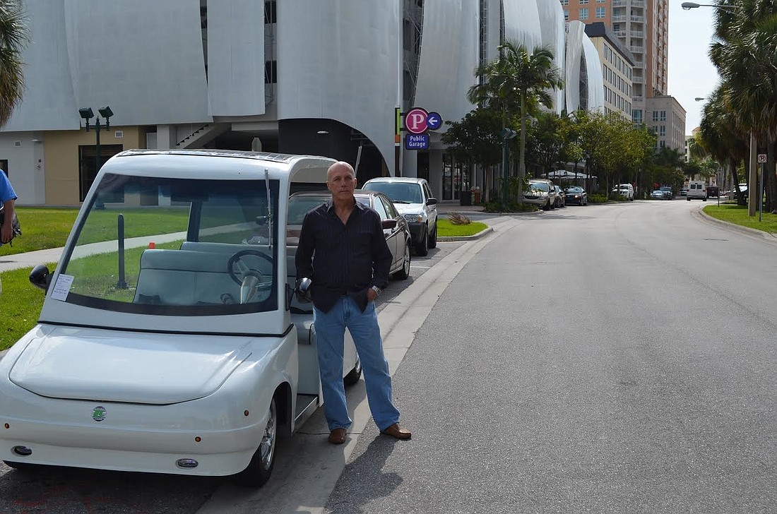 Lectric Limos, owned by Dennis Abbey, manufactures electric low-speed vehicles, including a pair used by the Tampa Police Department