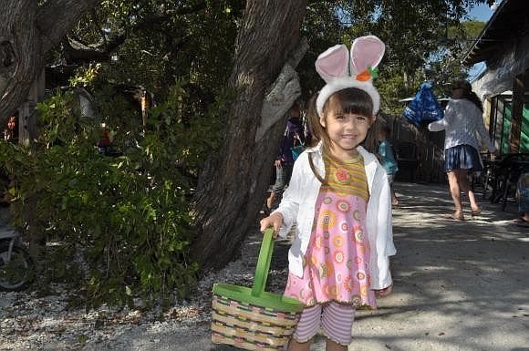 Coral Sheridan, 5, enjoys last yearÃ¢â‚¬â„¢s Easter Egg Hunt at Mar Vista.