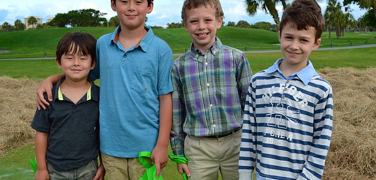 Paul and Devin Clancy with Nick Stellabotte and Richard Lyons