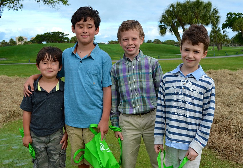 Paul and Devin Clancy with Nick Stellabotte and Richard Lyons