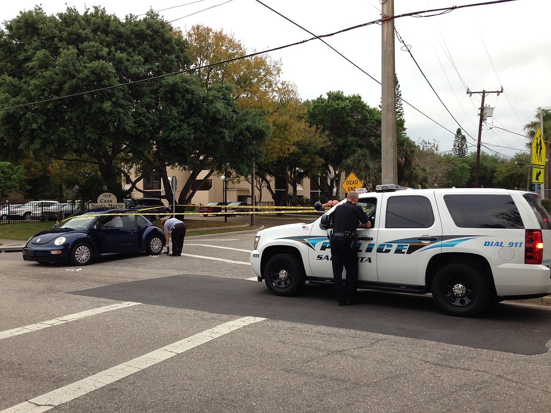 Sarasota Police begin investigating a shooting near Sarasota Military Academy.