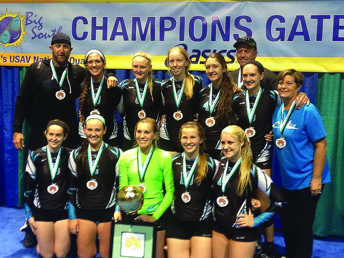 The Coastline Volleyball 18 Rox team won the 88-team 18 American division of the Big South National Qualifier April 4 through April 6, in Atlanta. Courtesy photo