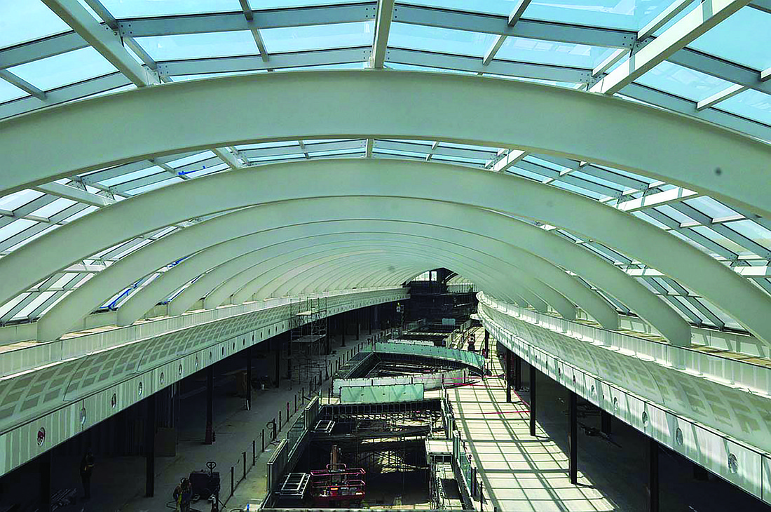 This photo, taken April 3, shows the interior of the mall concourse from the second floor. Courtesy of Taubman Centers