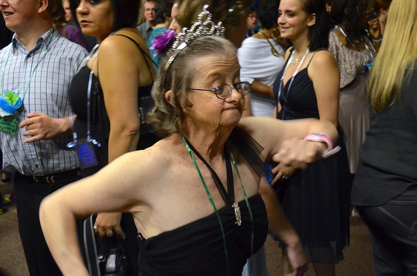 Amy Slater dances most of the night.