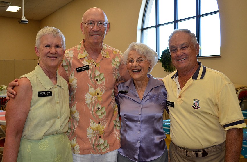 Kay and Keith Tschannen with Ginny Dreher and Ev Randlett