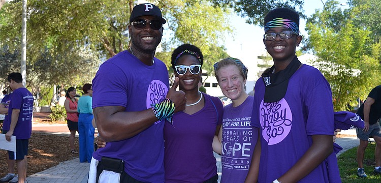 Shelton and Sabria Bruton with Maggie Zanders and Shelton Jr. Bruton
