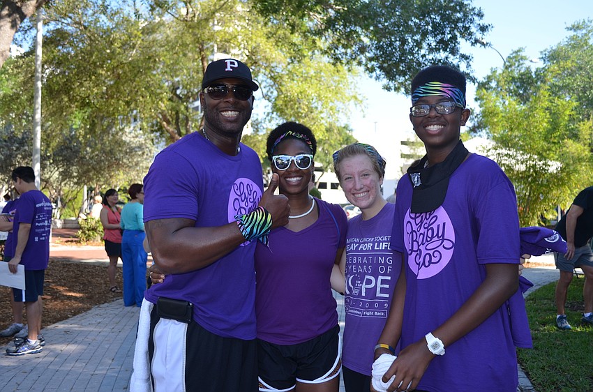 Shelton and Sabria Bruton with Maggie Zanders and Shelton Jr. Bruton