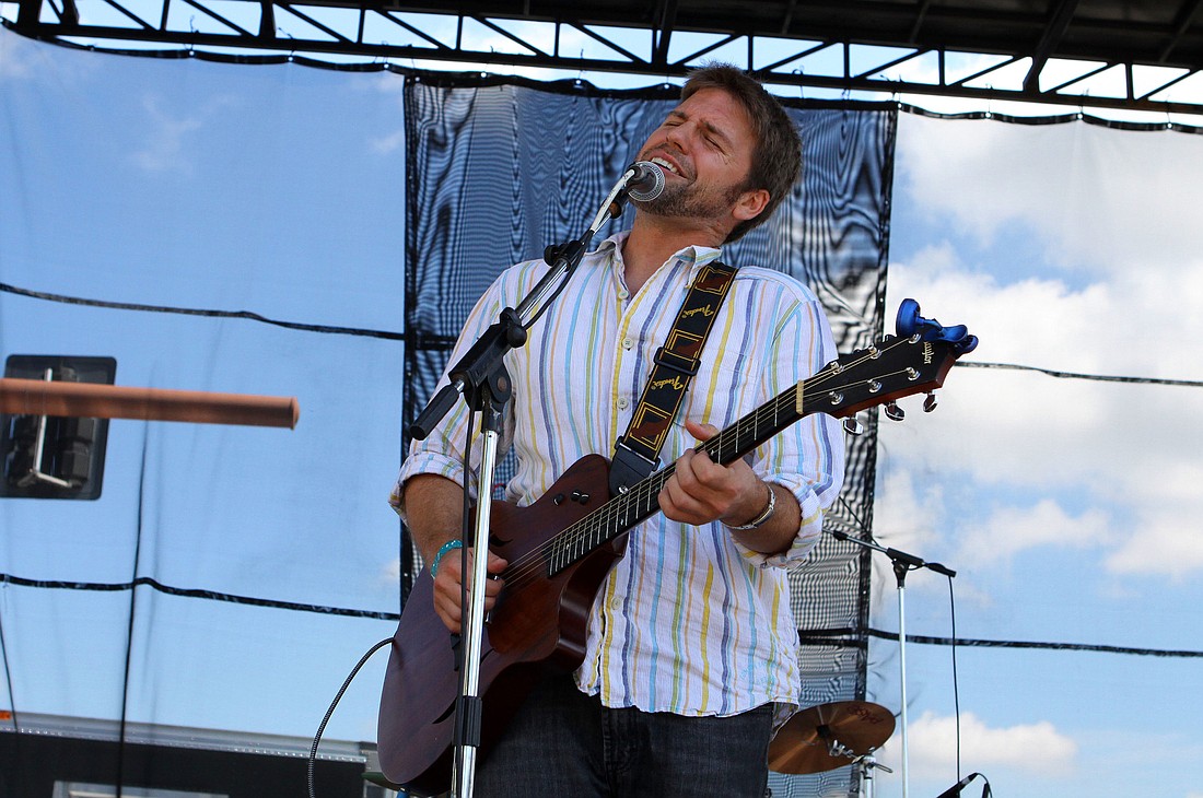 Ben Hammond performs in the 17th Give Hunger the Blues Festival in 2012.