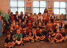 Nancy Koplin, Shaunna Brady and Barabara Oâ€™Brien with their classes.