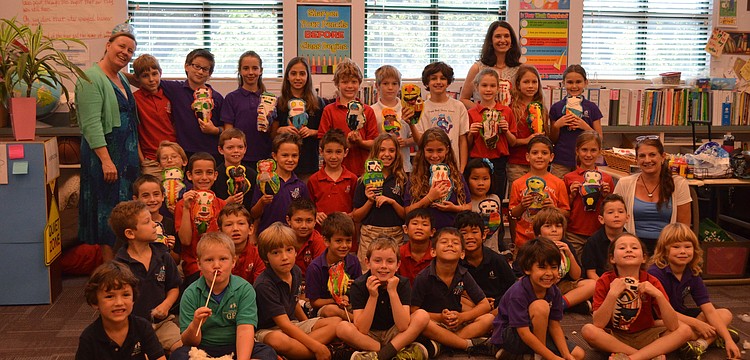 Nancy Koplin, Shaunna Brady and Barabara Oâ€™Brien with their classes.