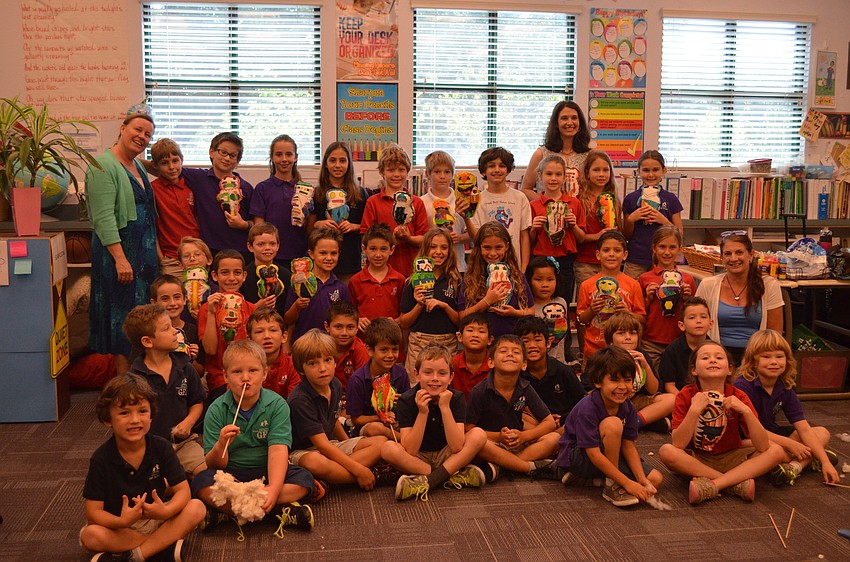 Nancy Koplin, Shaunna Brady and Barabara Oâ€™Brien with their classes.