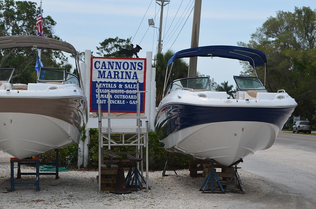Cannons Marina is located at 6040 Gulf of Mexico Drive. (Robin Hartill)