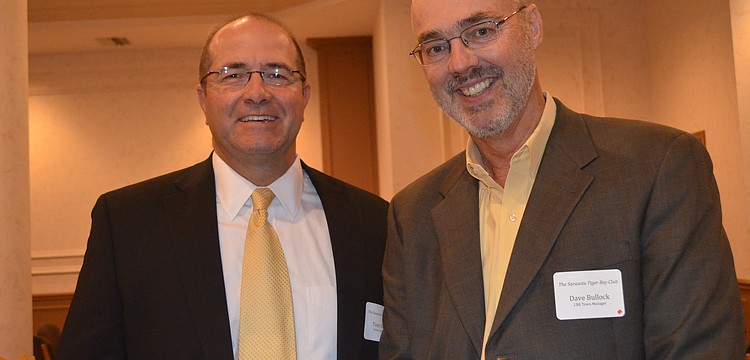County Administrator Tom Harmer and Longboat Key Town Manager Dave Bullock