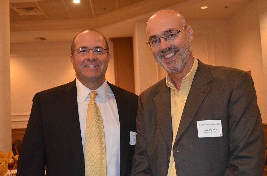 County Administrator Tom Harmer and Longboat Key Town Manager Dave Bullock
