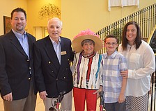 Mike Gross, Henry Medvin, Sel Gross-Medvin, with Maria and John Gross