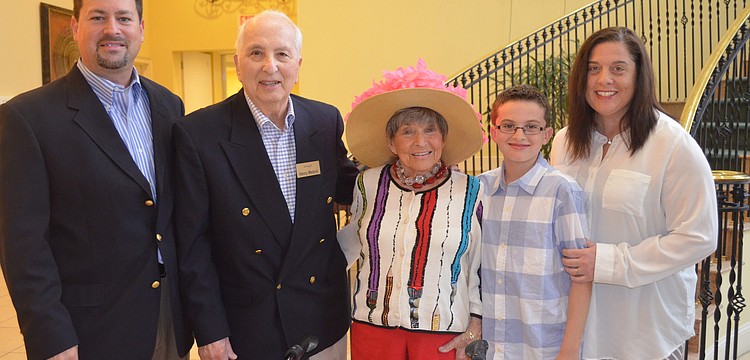 Mike Gross, Henry Medvin, Sel Gross-Medvin, with Maria and John Gross