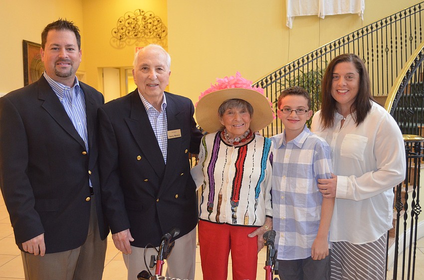Mike Gross, Henry Medvin, Sel Gross-Medvin, with Maria and John Gross
